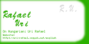 rafael uri business card